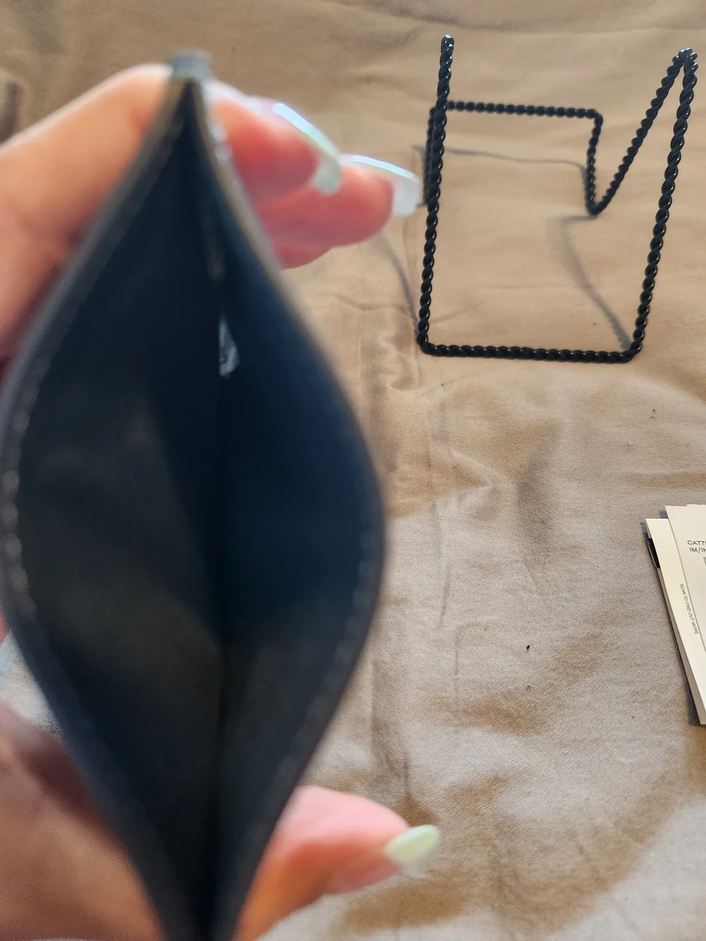 COACH Denim Quilted Card Case